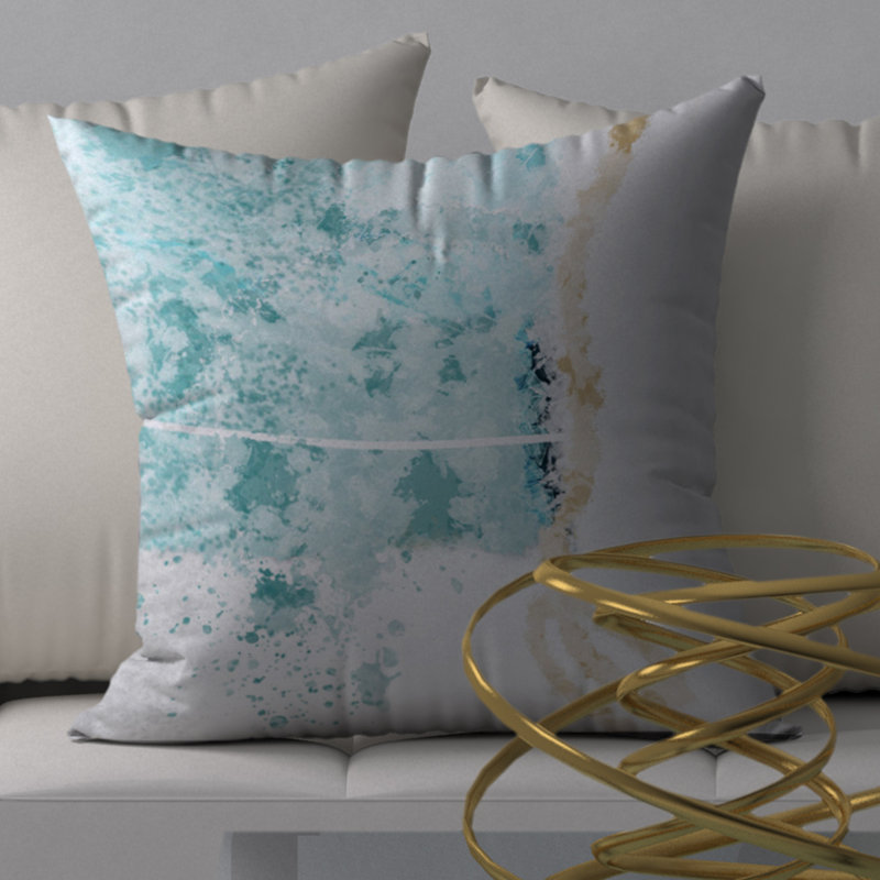 Housse de coussin décoratif carrée excitante, 24 po x 24 po