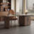 White + Light walnut Rectangular Stone desk-1911949043-1911949041