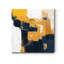 «Navy & Gold I», reproduction sur toile tendue-1098096980
