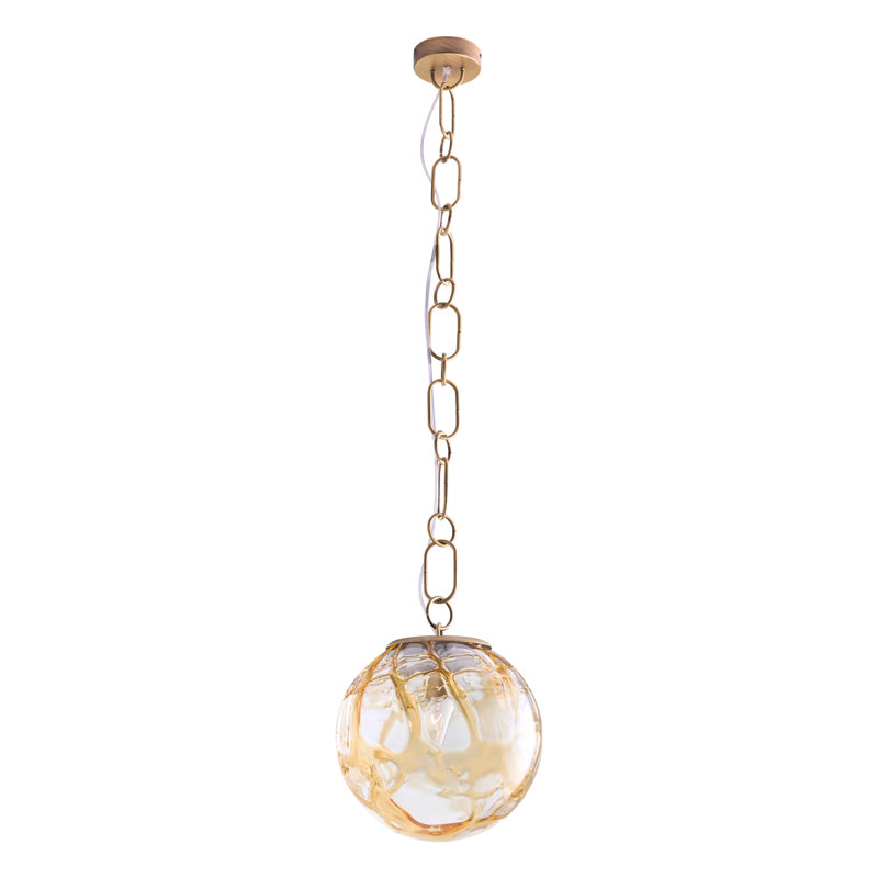 Luminaire suspendu Amo - Ambre, Transparent / ambre