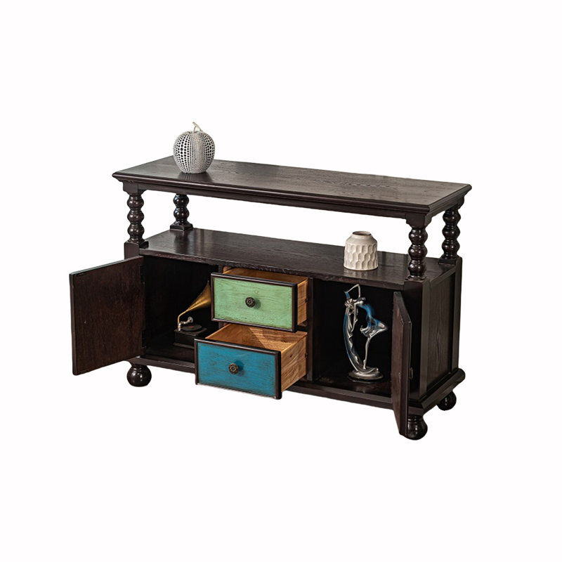 Buffet moderne en bois. Buffet 47,24, Noyer foncé