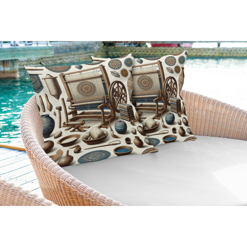 Fabric Reversible Throw Pillow
