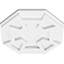 Médaillon de plafond contemporain en PVC Logan-36074796