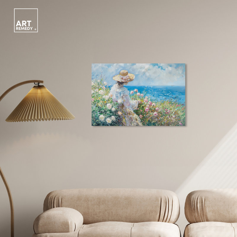 Mer douce, Toile tendue, H 45 po x l 30 po
