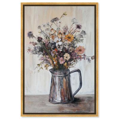 Worn Petal Canvas Farmhouse Floral Art by Art Remedy