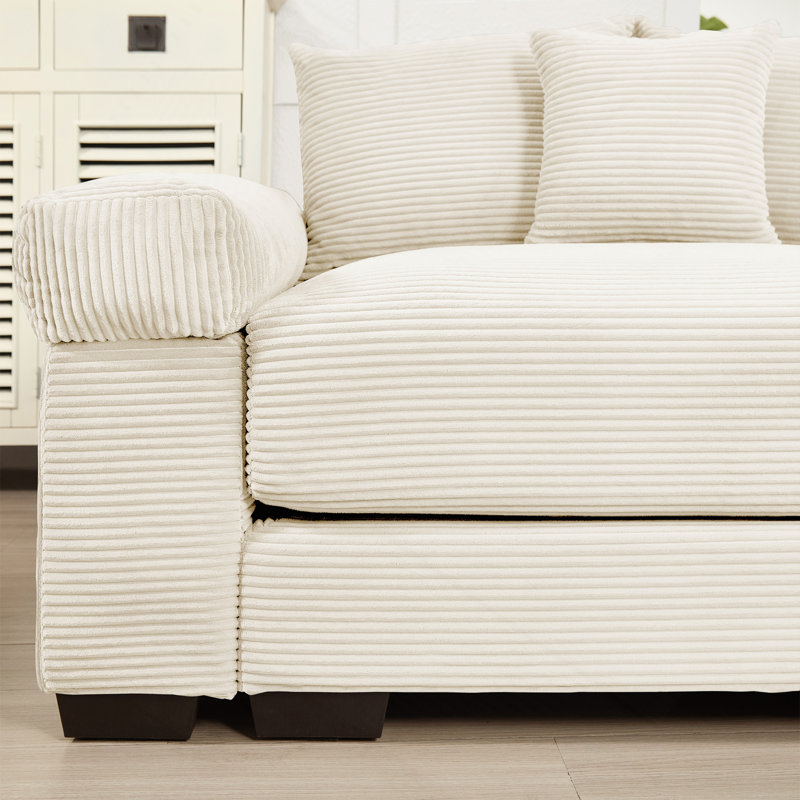 Canapé modulaire surdimensionné 54,3 po Cloud, Beige