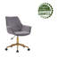 Chaise de travail en velours Garrow-1218215329