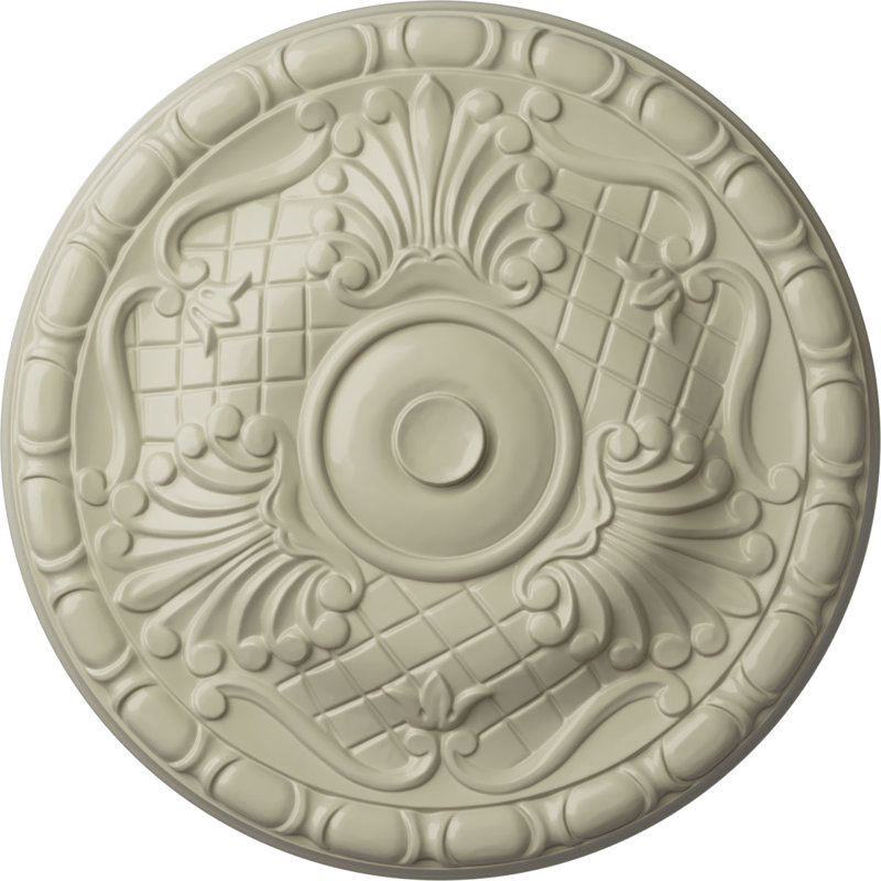 Médaillon de plafond H 15,75 po x l 15,75 po Amelia, Jaune clair