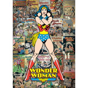 Décoration murale comic classique à comic à femme wonder