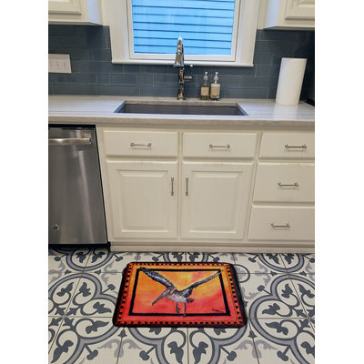Tapis pour salle de bain en mousse à mémoire de forme pelican