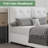 Bed Frames with Headboard, Boucle Bed Frame with Upholstered Headboard, Removable Upholstery, Wooden Slats Support, No Box Spring Needed-1406614502-1406614501