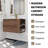 Serenita 30'' Wall-Mounted Single Sink Bathroom Vanity with Shelf and Two Drawers, Modern Wood Finish-1354169282