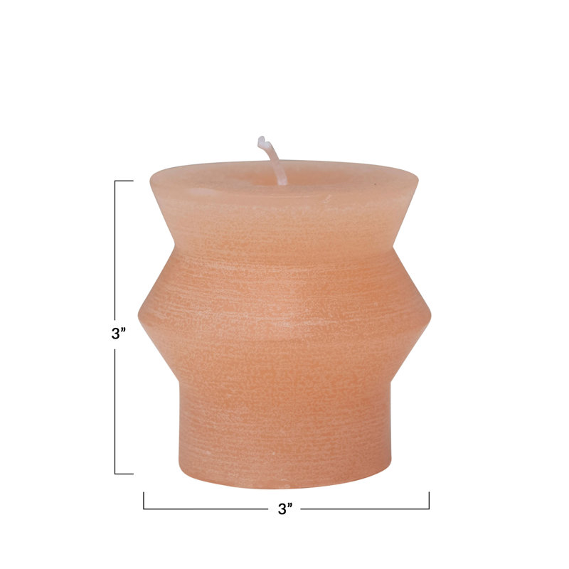 Bougie cylindrique sans parfum, Agrume