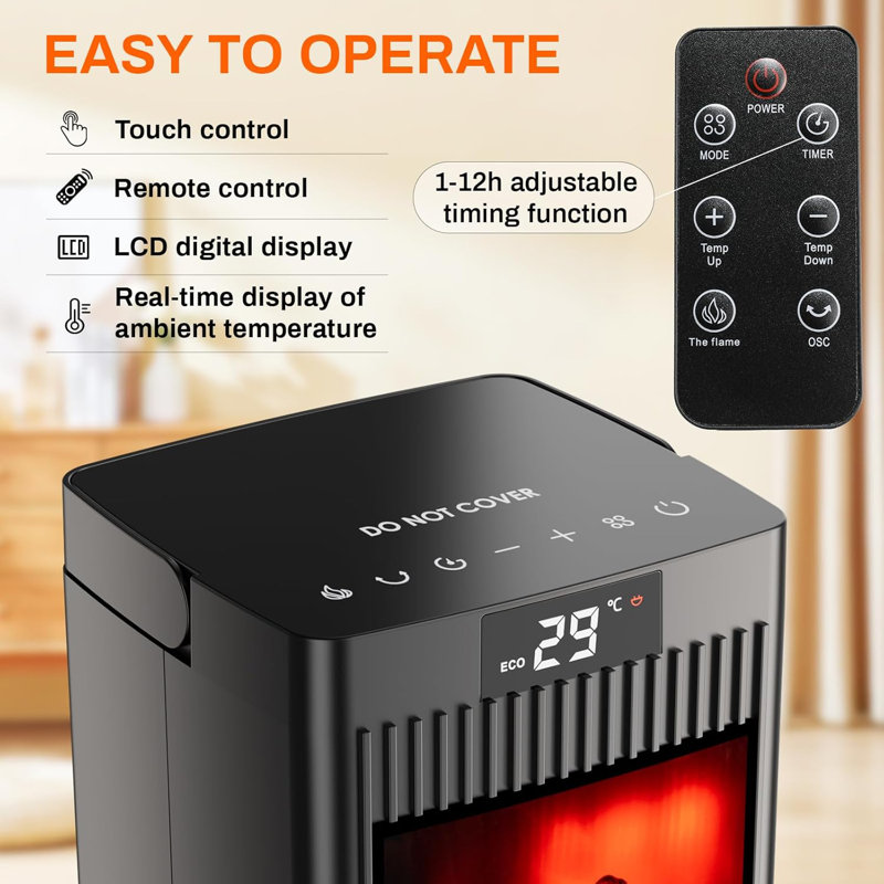 LIFERUN 5119 BTU Electric Tower Space Heater