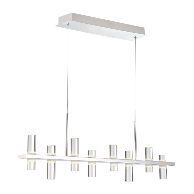 Netto 8 - Light Chrome LED Kitchen Island Pendant
