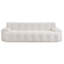 Canapé de 88 pouces en chenille 3 places semblable au nuage avec capitonnage à boutons et commodité sans assemblage.-1453005882
