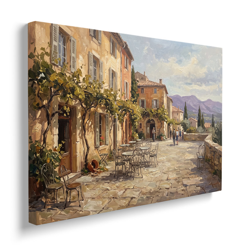 Tableau de paysage multicolore sur toile, art mural pictural pour salon, salle à manger et chambre, H 12 po x l 18 po