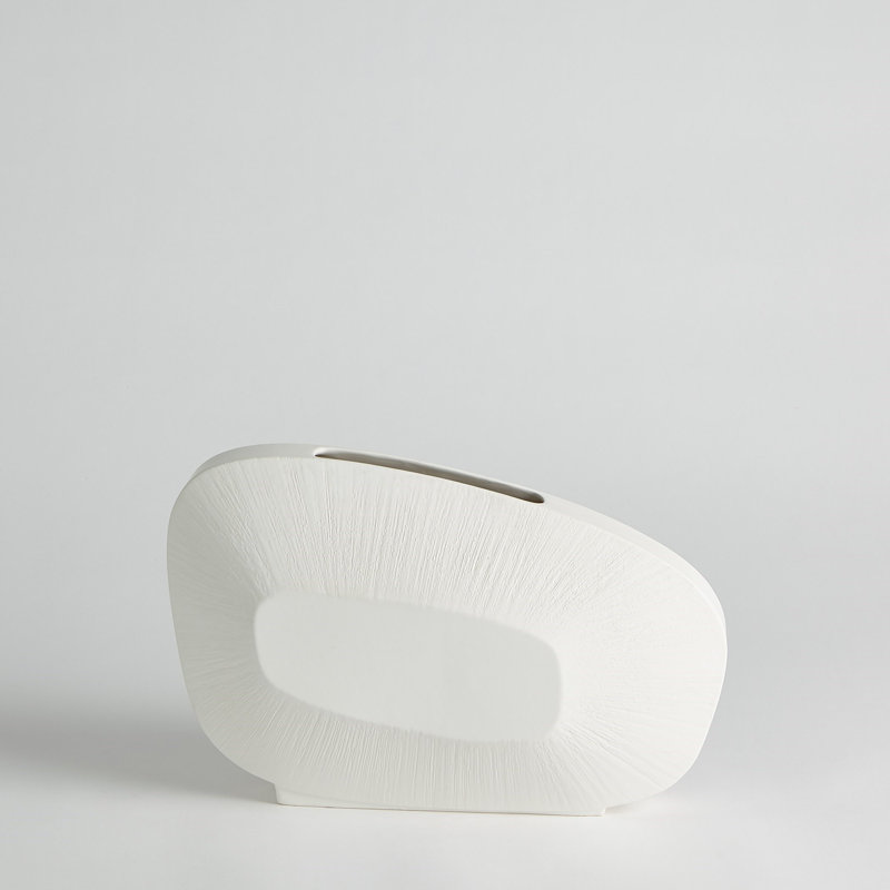 Handmade Ceramic Table Vase, White