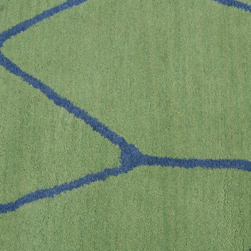 Zakk Hand Tufted Wool Eco-Friendly Area Rugs - Green & Blue | Contemporary Design | Area Rugs for living room, bedroom