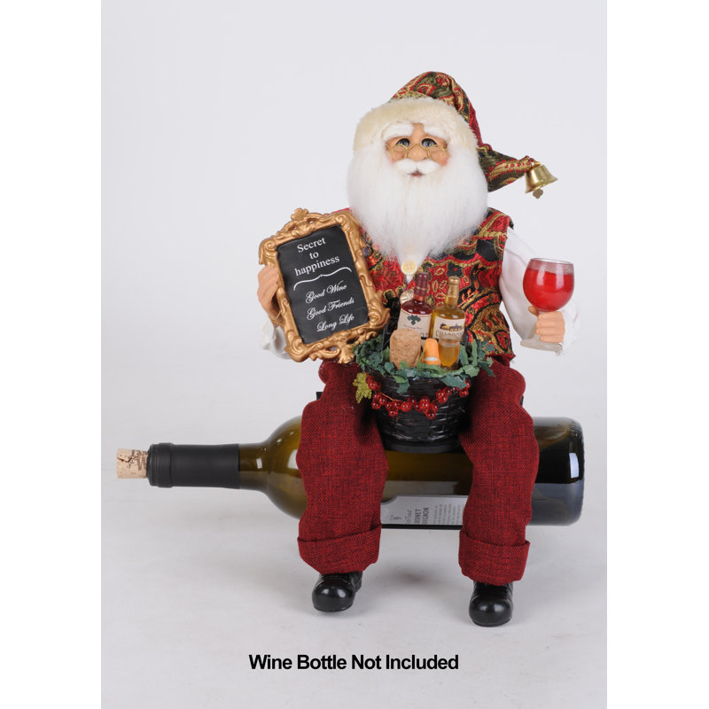 Vintner Santa Figurine
