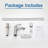 Single-Hole Single-handle Bathroom Faucet with Drain Assembly-60515829