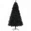 Arbre de Noël artificiel noir de 7,5 pi de hauteur
