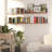 48" X 6" Floating Bookshelves, Wooden Shelves For Kitchen Storage, Hanging Shelves For Wall, Farmhouse Shelves For Living Room & Office Decor, Burnt, 2 Pcs