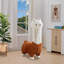 Fauteuil d'appoint en alpaga à housse-604422475