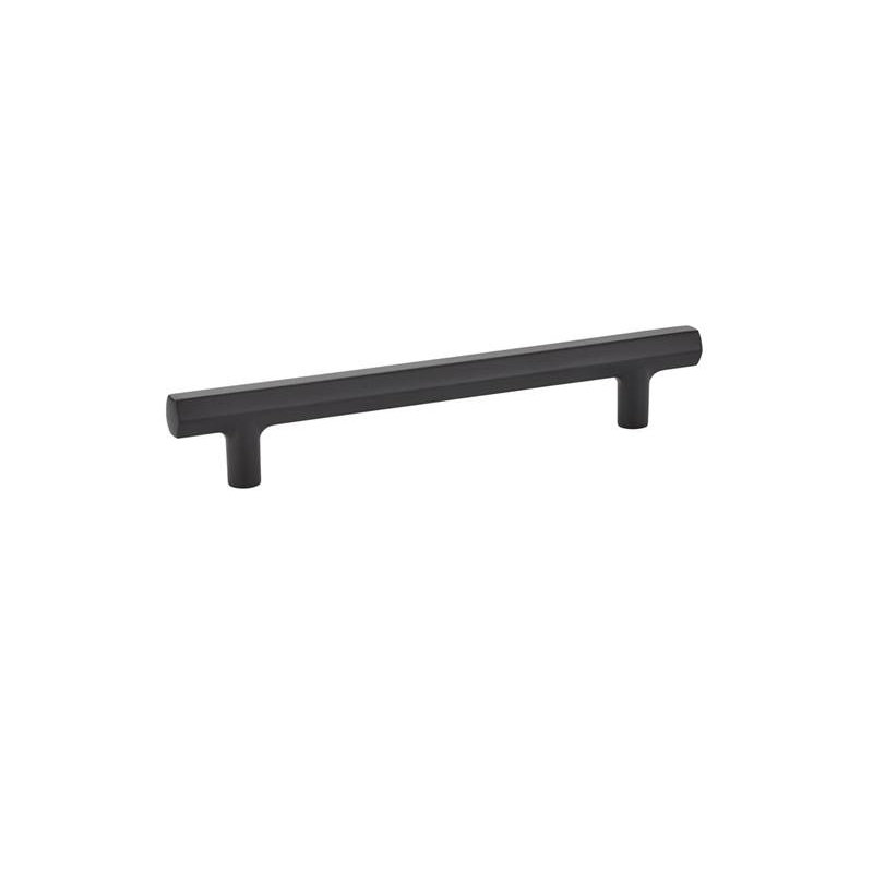 Mod 6" Center to Center Bar Pull, Flat Black, 6"