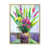 Toile naturelle avec cadre flottant