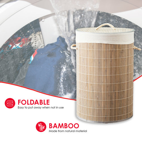Sand & Stable Bamboo Collapsable Hamper & Reviews | Wayfair