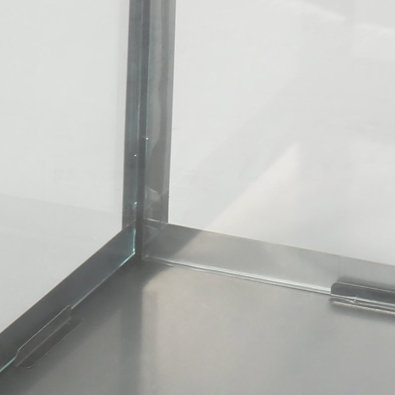 Lanterne en acier inoxydable moderne haut Peraza, Noir