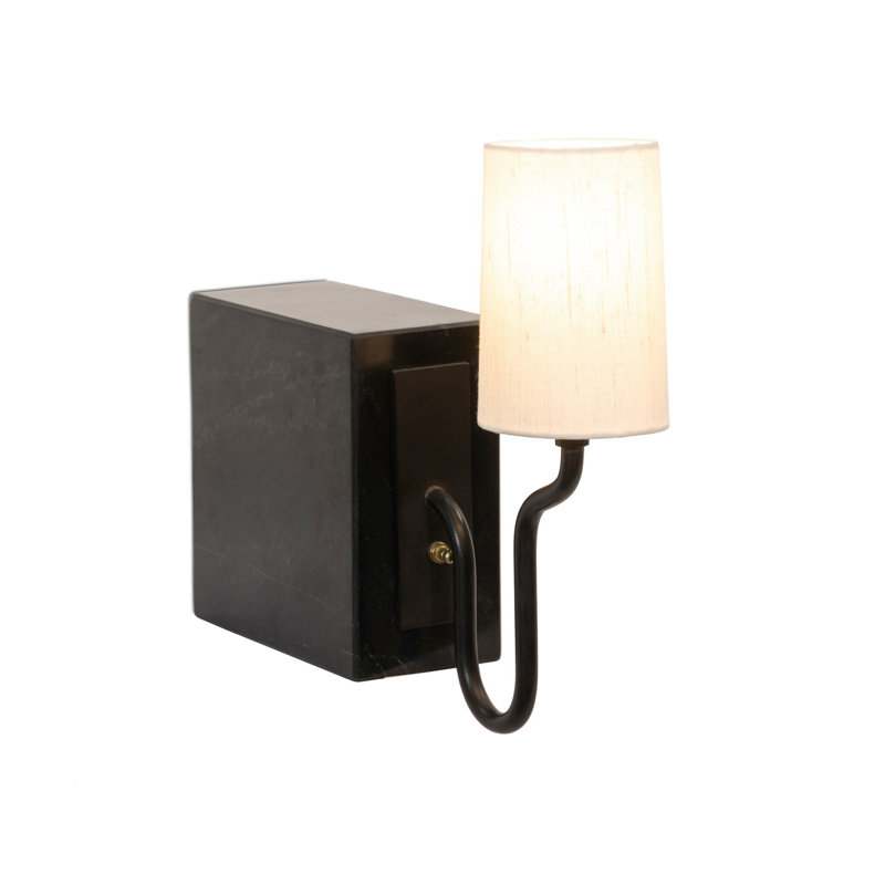Calla Bookshelf Lamp, Black Marble
