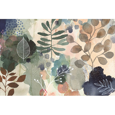 Flourish And Flow by Laura Horn - Wrapped Canvas Painting