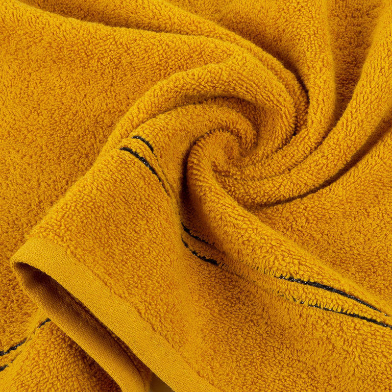 Horey Midweight Jacquard Hand Towel, Mustard