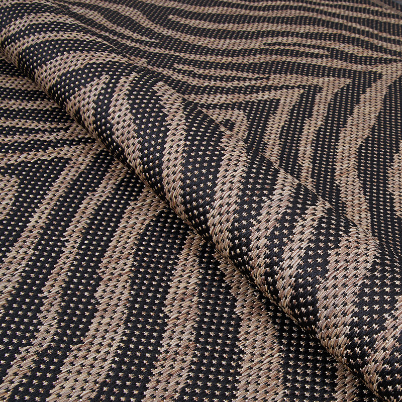 Newingham Animal Print Black Cocoa Indoor Outdoor Area Rug, Rectangle 5'10" x 9'2"