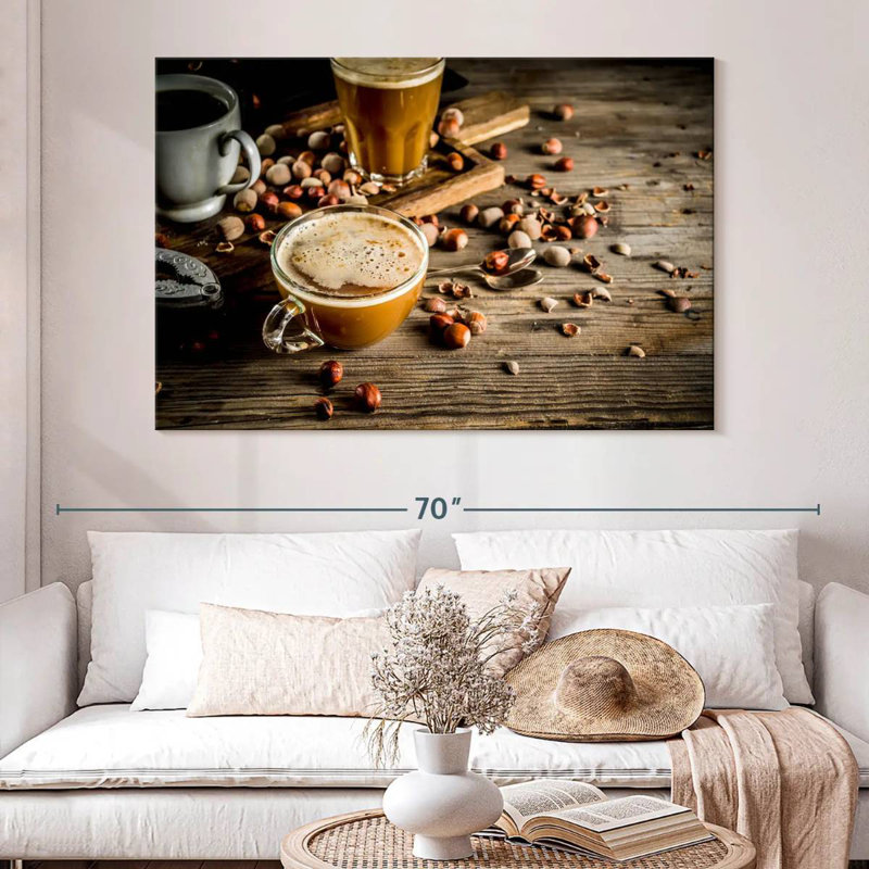 Yarlin Brewed Hazelnut Coffee, 34" H x 51" W