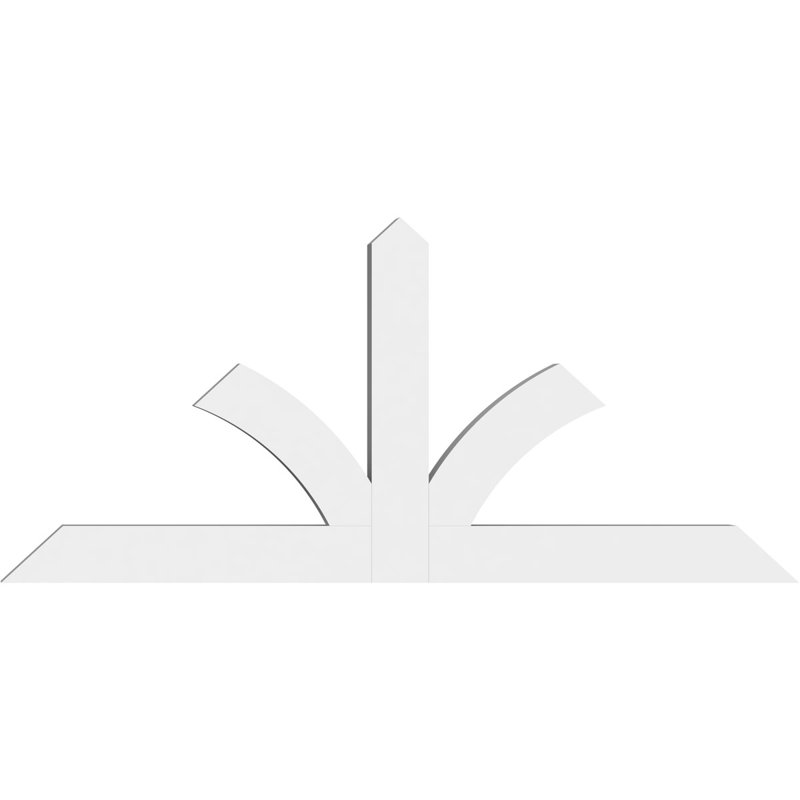 Support pour pignon en PVC de qualité architecturale Richland, H 38,5 po x l 84 po (pas: 11/12), P 4 po x F 6 po