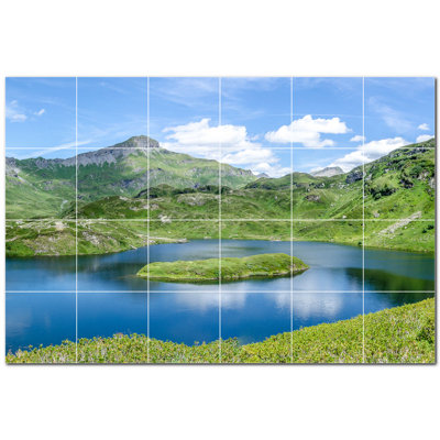 Panneau décoratif en céramique satinée 6 po x 6 po