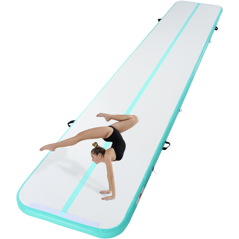 Matelas gonflables d'entraînement à la piste, Vert