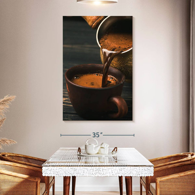 Yarlin Pouring Turkish Coffee, 51" H x 34" W