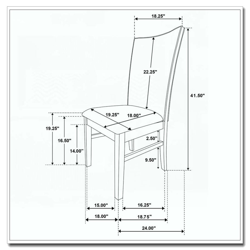 Chaise de salle à manger rembourrée