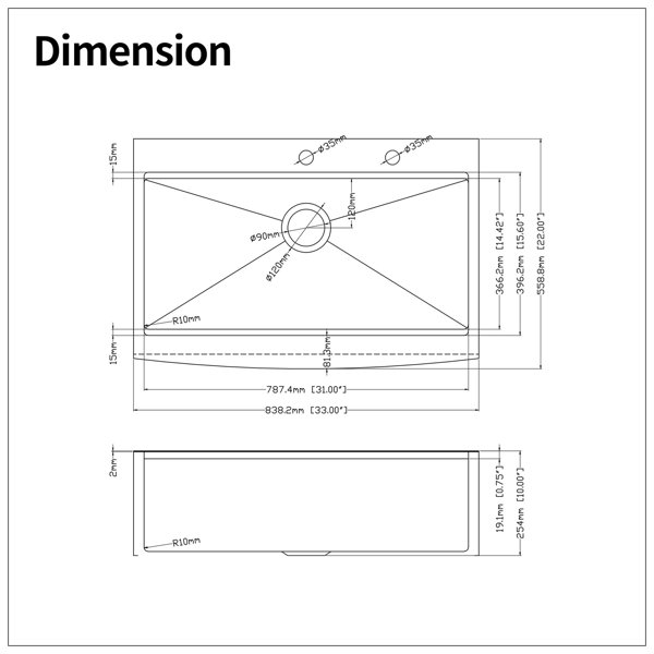 Dimensions du produit