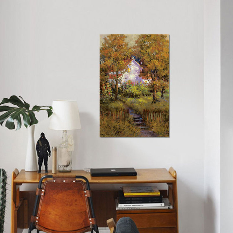 « rural vista iv », impression sur toile, H 40 po x l 26 po x P 1,5 po, Toile tendue, Pas de tapis