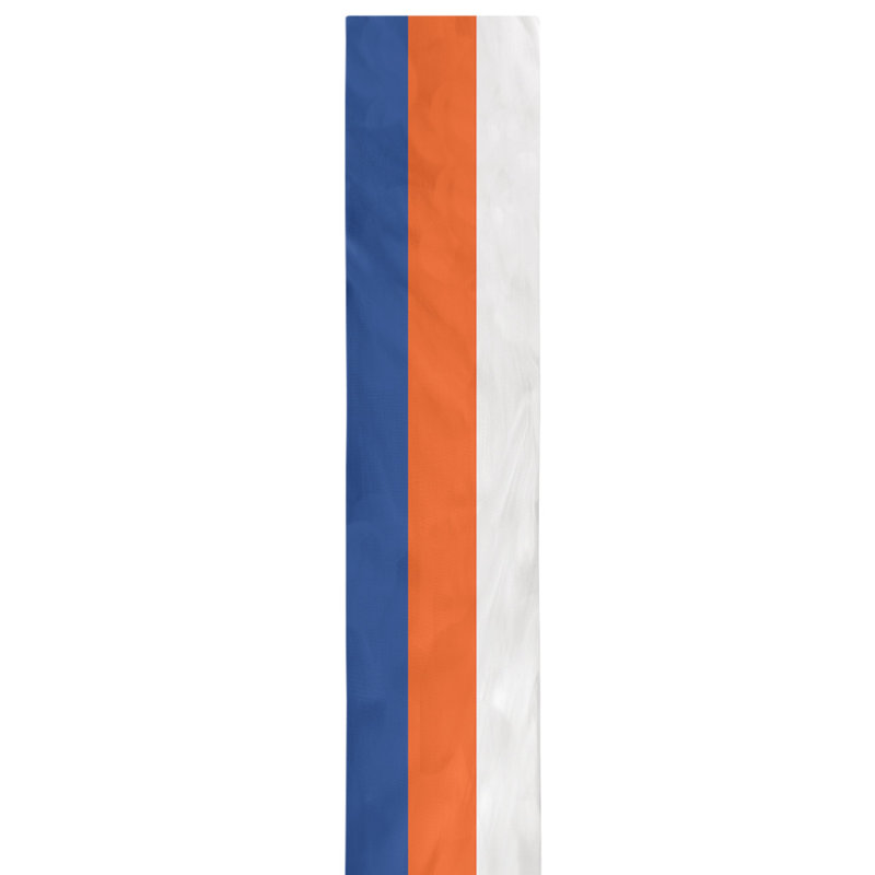 New York NYC Table Runner, 72" x 16", Royal Blue/Orange/White, Polyester