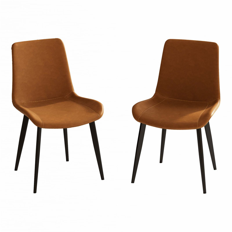 Ensemble de chaises de salle à manger, Orange, 2