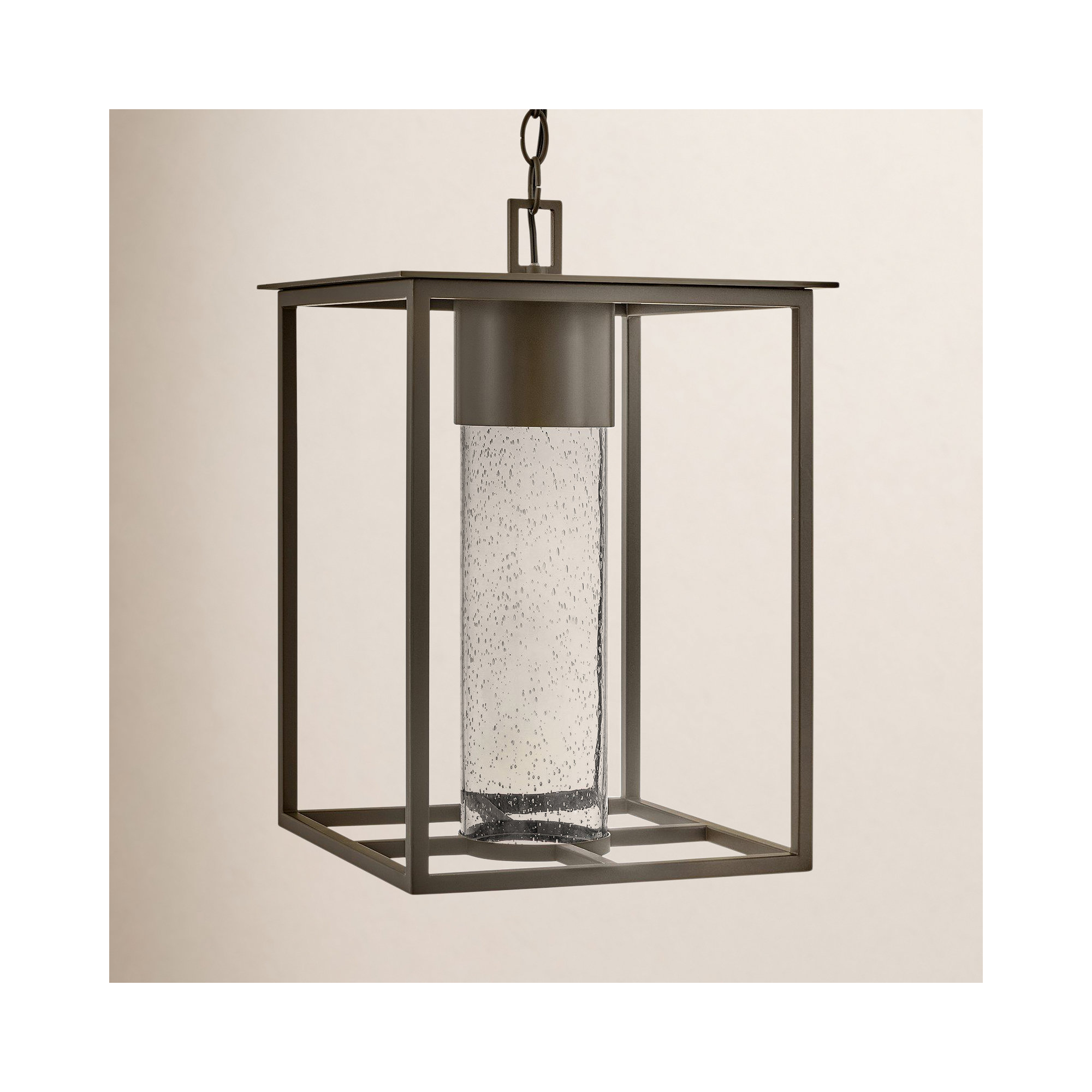 Marilee Seeded Outdoor Composite Pendant, Oil Rubbed Bronze