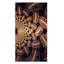 Motif de fleur fractale brun foncé - impression sans cadre sur métal-61500325