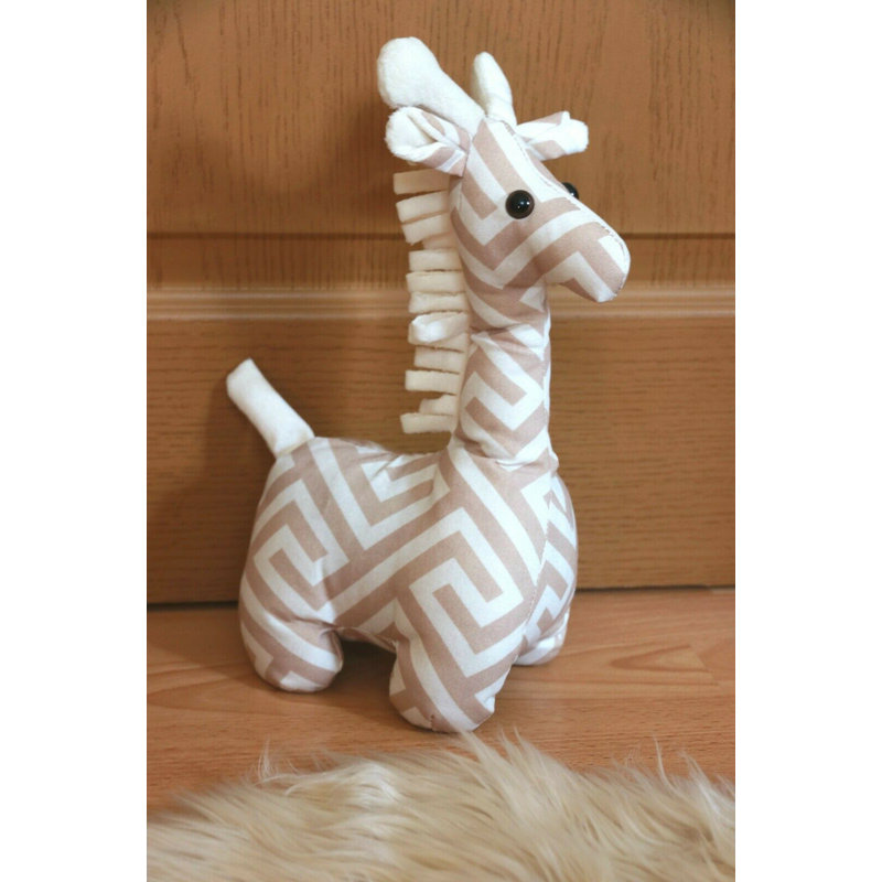 Raelynn Giraffe Fabric Floor Door Stop