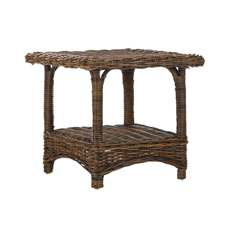Willow Solid Wood Top End Table, Croco